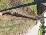 Zděný plot - výkop